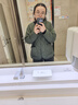 優(yōu)衣庫女裝羅紋亨利領T恤/長袖修身短款內搭打底25新款479591 02 淺灰色 M /160/84A 曬單實拍圖