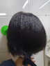 瑞貝卡（Rebecca）假發(fā)女100%全真人發(fā)絲空氣劉海女士短發(fā)中長(cháng)BOBO假發(fā)全頭套 鮮嫩軟萌 自然黑 短發(fā) 24cm 全手織 曬單實(shí)拍圖
