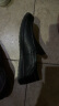 红蜻蜓休闲鞋男春夏季透气软底商务一脚蹬男士休闲鞋皮鞋 WTA7423黑色40 实拍图