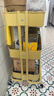 宜家（IKEA）拉斯克家居小推車(chē)置物架廚房?jì)ξ锛芸蛷d大容量?jì)ξ锸占{架 【升級款】米色黃色大號 35*45*77cm 曬單實(shí)拍圖