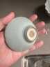 青澹汝窯功夫茶杯斗笠杯套裝主人品茗杯單杯天青色景德鎮純手工陶瓷 斗笠杯  開(kāi)片可養 曬單實(shí)拍圖