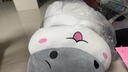 佩佩龍 可愛(ài)胖倉鼠暖手抱枕公仔毛絨玩具布娃娃玩偶軟體睡覺(jué)靠墊創(chuàng  )意圣誕節生日禮物送女友 灰色開(kāi)心款 1米超大款適合送女友 曬單實(shí)拍圖
