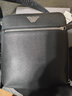 阿瑪尼（ARMANI）EA 早秋新品 男士單肩斜挎包郵差包男包 Y4M185 Y138E 81072 黑色鷹標裝飾 曬單實(shí)拍圖