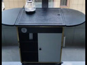 古宜 移動茶臺火燒石折疊茶幾桌兩用現(xiàn)代陽臺茶車小戶型家用功夫茶桌 多功能茶幾桌【水壺，可移動】 組裝 曬單實(shí)拍圖