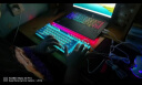 惠普（HP）GK200机械键盘有线办公游戏键盘 20种背光灯效 87键电竞键盘鼠标套装电脑外设键鼠 蓝白【键鼠套装-茶轴】 实拍图