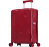 卡拉羊芝士箱防刮纯PC行李箱24英寸大容量女拉杆箱男旅行箱8109波尔多红 实拍图