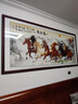 八駿圖辦公室裝飾畫(huà)馬到成功掛畫(huà)沙發(fā)背景墻壁畫(huà)駿馬圖會(huì )議室國畫(huà) 八駿全圖 130*66cm【實(shí)木邊框】 曬單實(shí)拍圖