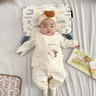 G.DUCKKIDS小黃鴨新生嬰兒兒馬甲春秋款小月齡0一3月0一6薄夾棉空氣層男女寶 媽媽熊馬甲1件 【雙層棉22°左右】 59cm 曬單實(shí)拍圖