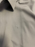 柒牌【含桑蠶絲】男裝短袖襯衫夏季新款休閑百搭商務(wù)方領(lǐng)襯衣 中灰 41 曬單實(shí)拍圖