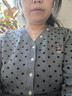 Teenie Weenie小熊女裝毛針織衫2025秋季新款簡(jiǎn)約時(shí)尚波點(diǎn)V領(lǐng)開(kāi)衫 中灰色 XL 曬單實(shí)拍圖