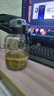 天喜（TIANXI）玻璃杯大容量茶水分離杯便攜提手運動(dòng)水壺耐高溫泡茶杯吸管水杯 【加厚防爆】800ML+杯刷 曬單實(shí)拍圖