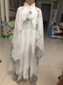 伊顏純古箏演出服女大童女童古箏演出服裝兒童合唱中國風(fēng)民樂演奏比賽藝 淺灰色 單獨山水衣服 170cm 適合53千克以內(nèi) 曬單實拍圖