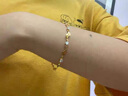 奢萊斯勒奢侈飾品【七夕情人節(jié)禮物】愛(ài)心手鏈女莫桑石首飾生日送女友老婆 莫桑石足手鏈(順豐) 曬單實(shí)拍圖