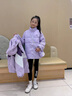 G.DUCKKIDS童裝女童羽絨服中長款冬季兒童沖鋒衣三合一冬裝女孩加厚保暖外套 紫色內(nèi)搭羽絨 130 曬單實拍圖