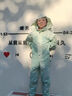 牧萌兒童雨衣男童女童分體套裝中大童拼色沖鋒衣 藏青拼天藍(lán) 3XL 曬單實(shí)拍圖