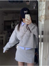沐霓 小香風(fēng)衛衣套裝女兩件套 運動(dòng)秋冬季小個(gè)子穿搭休閑裙子微胖顯瘦 衛衣短裙套裝【無(wú)襯衫90-120斤】 曬單實(shí)拍圖