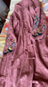 安婭詩風衣外套女民族風復古文藝刺繡提花棉麻中長款上衣秋裝新款盤扣中國風立領(lǐng)開衫寬松薄款外搭風衣外套 粉紅色 均碼 曬單實拍圖