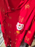 迪士尼龍寶寶嬰兒衣服新生春秋款喜慶紅百日宴初生兒連體衣滿月寶寶服裝 紅神龍帶福含帽+襪 73cm 曬單實拍圖