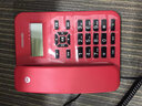 摩托羅拉（Motorola）CT202C 電話機(jī)座機(jī) 來(lái)電顯示 清晰免提 固話家用辦公固定電話機(jī) 免電池 雙接口 紅色 曬單實(shí)拍圖