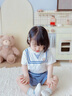 拉比童裝兒童套裝2025春夏季男女童短袖套裝 米白 80 cm 曬單實(shí)拍圖