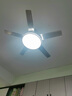 V-POWER風(fēng)扇燈客廳餐廳臥室吊燈帶燈吊扇燈電扇燈燈扇一體廣東中山風(fēng)扇燈 不銹鋼葉42寸-變頻6檔-遙控三色光 曬單實(shí)拍圖