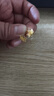 周六福（ZLF）  黃金耳環(huán)女款5G足金甜美小清新雪花耳墜耳釘 計價(jià) 1.48g 曬單實(shí)拍圖