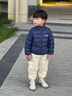 班喜迪兒童羽絨褲冬季2025新款男童女童羽絨服寶寶保暖褲子童裝輕薄冬裝 米色 【杜邦三防】 110 cm 充絨量：26g 曬單實拍圖