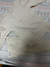 童泰（TONGTAI）寶寶內(nèi)衣套裝春秋季男童女童長(zhǎng)袖衣服家居服內(nèi)衣秋衣秋褲坑條 米白 100 cm 曬單實(shí)拍圖