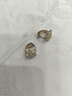 GRAYCEWODY999純銀足銀閃鉆星星耳扣女耳環(huán)時尚百搭小眾耳釘輕奢 金色滿鉆星星耳扣同款 曬單實拍圖