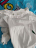 班喜迪女童襯衫春裝2026新款洋氣寶寶白色上衣兒童公主娃娃打底衫春秋裝 白色 110 曬單實(shí)拍圖