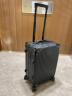 NAUTICA铝框行李箱男万向轮结实黑色商务拉杆箱女生旅行箱20英寸登机箱 实拍图