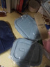欣美雅（xinmeiya）玻璃飯盒可微波爐加熱餐盒上班族學(xué)生帶飯便當盒水果分隔保鮮碗 孔雀藍【小長(cháng)】 410ml 曬單實(shí)拍圖
