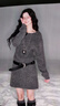 三彩獨醒2025冬季新款圓領(lǐng)針織連衣裙長(cháng)袖小A短裙打底慵懶F 深邃灰預售[付款15天內]發(fā) L 165/88A 曬單實(shí)拍圖