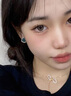 閃刻夢幻潮汐藍鋯石耳釘女輕奢高級感氣質(zhì)耳環(huán)2024年新款潮流耳飾 夢幻潮汐藍鋯石耳釘 曬單實拍圖
