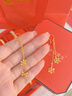中國黃金（CHINA GOLD）黃金耳釘女士足金雪花流蘇耳環(huán)七夕情人節(jié)禮物送女友老婆 足金雪花流蘇耳環(huán)約3.5g 曬單實拍圖