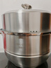 美廚（maxcook）蒸鍋 304不銹鋼30cm二層蒸鍋 加厚復底湯鍋 燃氣電磁爐通用MCZ222 曬單實(shí)拍圖