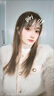 她芙（tafu）品牌女裝小香風(fēng)水貂毛外套女2025年秋冬季款氣質(zhì)名媛環(huán)保皮草短款 米白色 M 曬單實(shí)拍圖