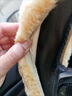 友創(chuàng)冬季方向盤套純羊毛皮毛一體保暖羊毛絨汽車把套通用真羊皮短毛套 純羊毛短毛汽車方向盤套-米色 曬單實(shí)拍圖