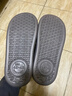 細細條（XIXITIAO）男士棉拖鞋秋冬季防水pu皮加絨保暖防滑居家用時(shí)尚棉鞋ins 深灰色【創(chuàng  )意英文字母】 42-43 【標準碼】 曬單實(shí)拍圖