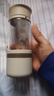 茶花 玻璃杯水杯杯子玻璃杯家用簡(jiǎn)約清新森系泡茶杯帶蓋便攜女 灰色【400ml】 曬單實(shí)拍圖