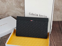 Cohnim kevin奢侈品男士手包手拿拉鏈男包手抓長(cháng)錢(qián)包送老公男友情人節生日禮物 c226黑色【就近倉發(fā)貨】 曬單實(shí)拍圖