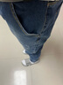 真維斯（JEANSWEST）牛仔褲男2025秋季柔軟棉彈修身小腳褲潮流時(shí)尚印花男長(cháng)褲中藍31 曬單實(shí)拍圖