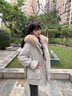 皮爾卡丹2025新款派克服女獺兔狐貍毛內(nèi)膽可拆卸抗風(fēng)韓版加厚真毛皮草外套 米色外套+淺卡內(nèi)膽【兔毛袖】 XL 建議 130-150斤 曬單實拍圖