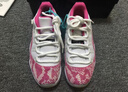aj11 Low 喬11 蛇紋 粉蛇 黃蛇 藍蛇 低幫籃球鞋男女鞋CD6846-002 aj11粉蛇紋 36 曬單實拍圖