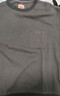 馬登工裝 美式休閑華夫格口袋T恤男秋季撞色圓領(lǐng)套頭針織衛衣長(cháng)袖上衣 隕石灰 L 曬單實(shí)拍圖