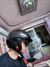 C-RIDING碳纖維頭盔摩托車頭盔輕便四季半盔踏板通勤巡航機(jī)車安全帽3C認(rèn)證 3K亮黑碳纖維 L(58-59頭圍) 曬單實(shí)拍圖