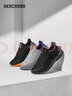 斯凱奇（Skechers）男士夏季透氣網(wǎng)鞋一腳蹬休閑鞋輕便軟底網(wǎng)面運動(dòng)鞋 灰色/藍色/GYBL 42 曬單實(shí)拍圖