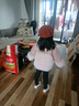 哈羅小黃鴨  HAL.DUCK女童皮草2023冬季新款女寶寶洋氣加厚派克服外套兒童兔毛棉衣冬裝 杏色 140 (身高130-140cm年齡10-11歲) 曬單實(shí)拍圖