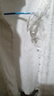 葉紫楓（YEZIFENG）加絨加厚襯衫女秋冬新款立領(lǐng)蕾絲雪紡衫長(zhǎng)袖打底上衣洋氣女士小衫 白色加絨加厚 2XL（135-148斤） 曬單實(shí)拍圖