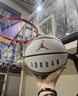 耐克（NIKE）籃球 新款jordan籃球比賽訓練標準耐磨防滑7號球青少年成人橡膠球 黑色爆裂紋 7 曬單實(shí)拍圖